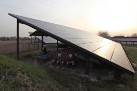Die Solaranlage in Ebersheim